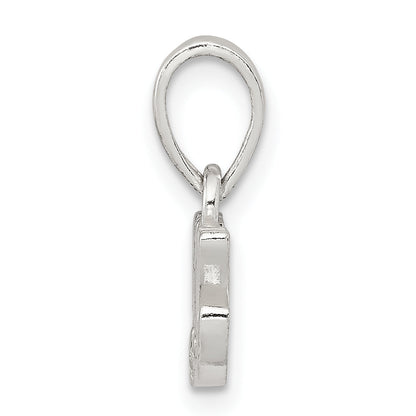 Sterling Silver Cz Polished Mom Pendant