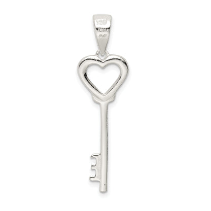 Sterling Silver Polished Key Pendant