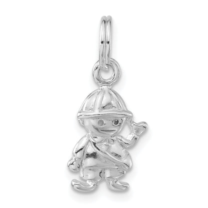 Sterling Silver Polished Boy Charm