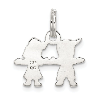Sterling Silver Polished Boy And Girl Charm