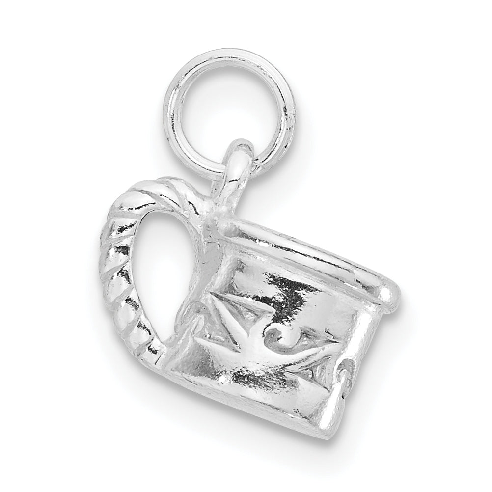 Sterling Silver Polished Mug Charm