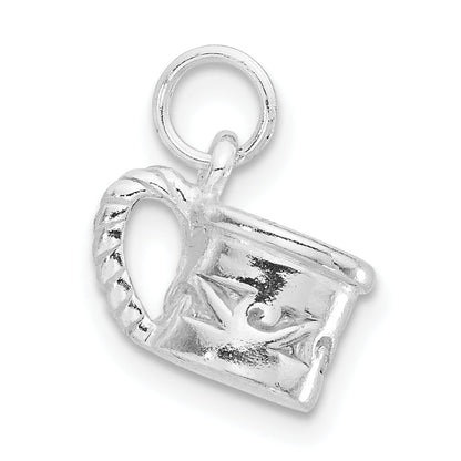 Sterling Silver Polished Mug Charm