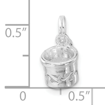 Sterling Silver Polished Mug Charm