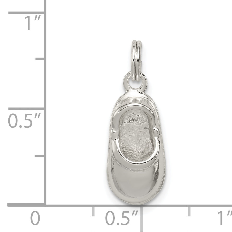 Sterling Silver Polished Shoe Charm