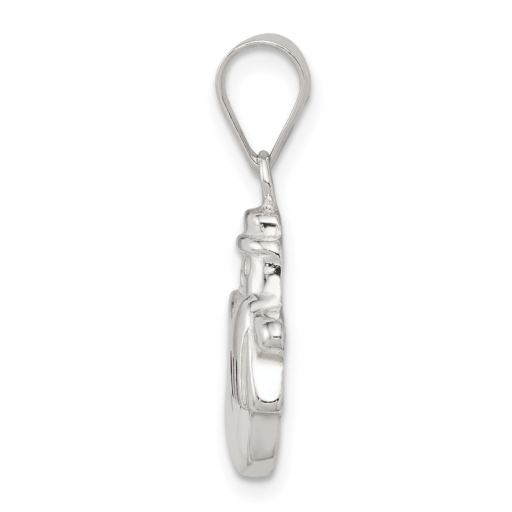 Sterling Silver Enameled Snowman Charm