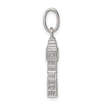Sterling Silver Rhodium-Plated Big Ben Charm