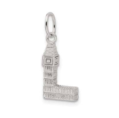 Sterling Silver Rhodium-Plated Big Ben Charm
