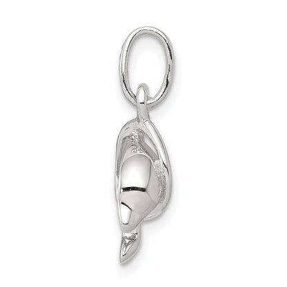 Sterling Silver Dolphin Diving Through Hoop Charm