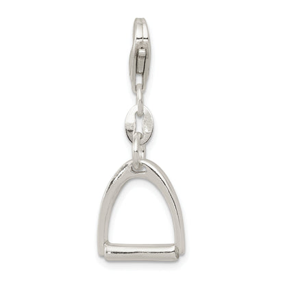 Sterling Silver Small Polished Horse Stirrup Charm