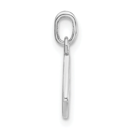 Sterling Silver Polished Enameled Ace Of Clubs Card Charm