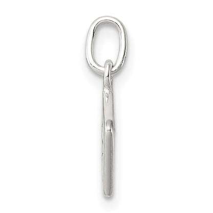 Sterling Silver Enameled Ace Of Spades Card Charm