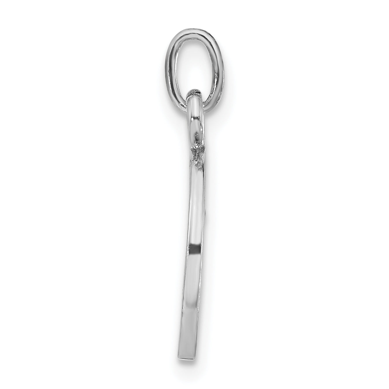 Sterling Silver Polished Green & White Enameled Poker Chip Charm