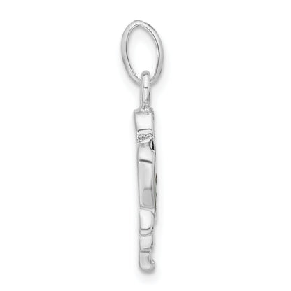 Sterling Silver Enameled Green Pepper Person Charm