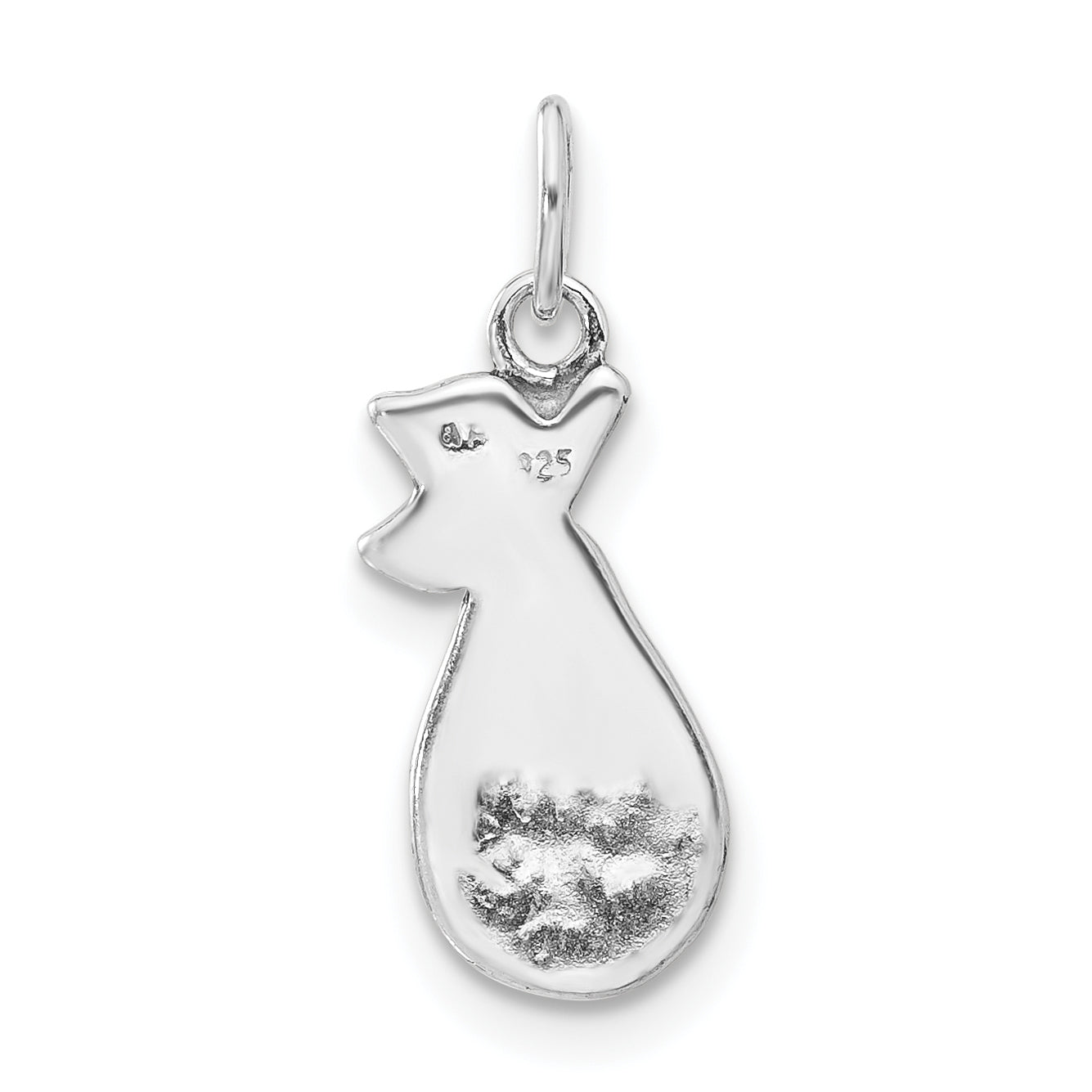 Sterling Silver Enameled Pear Charm