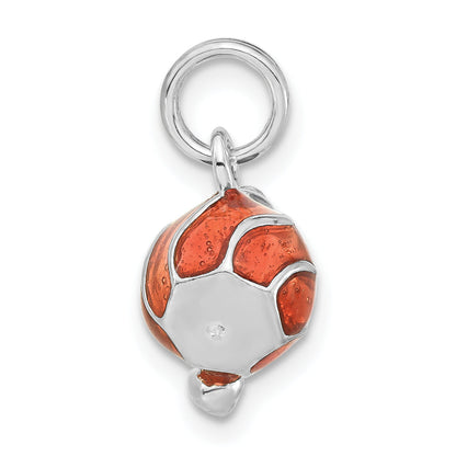 Sterling Silver 3-D Polished Enameled Perfume Bottle Charm