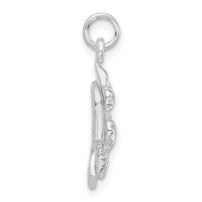 Sterling Silver Polished Cuckoo Clock Charm