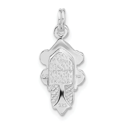Sterling Silver Polished Cuckoo Clock Charm