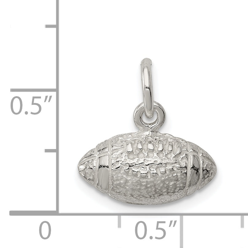 Sterling Silver Football Charm