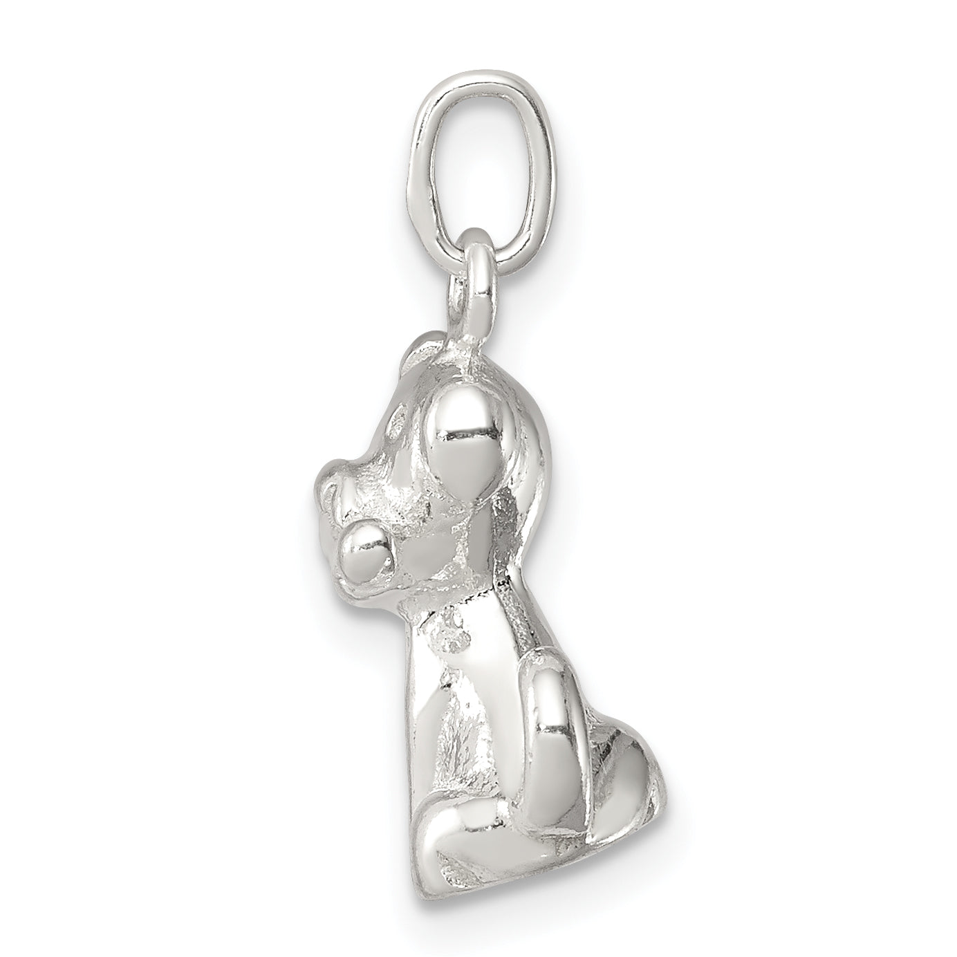 Sterling Silver Doggie W/Bone Charm