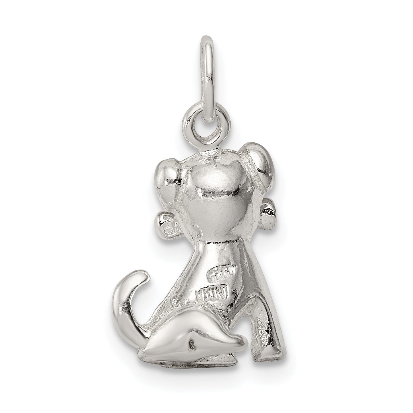 Sterling Silver Doggie W/Bone Charm