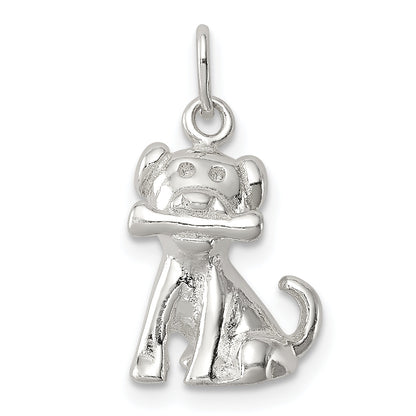 Sterling Silver Doggie W/Bone Charm