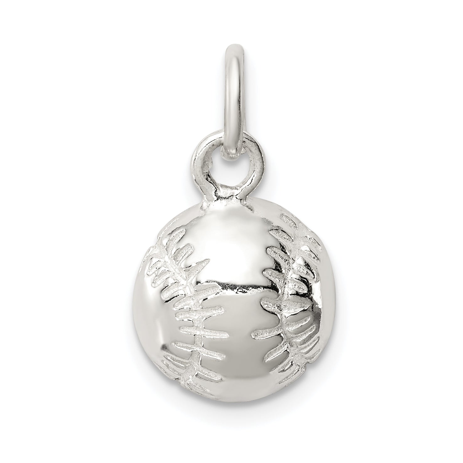 Sterling Silver Baseball Charm
