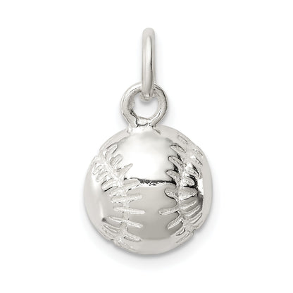 Sterling Silver Baseball Charm
