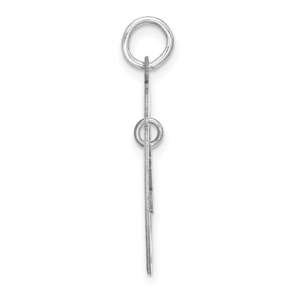 Sterling Silver Rhodium-Plated Personalizable My Children Charm