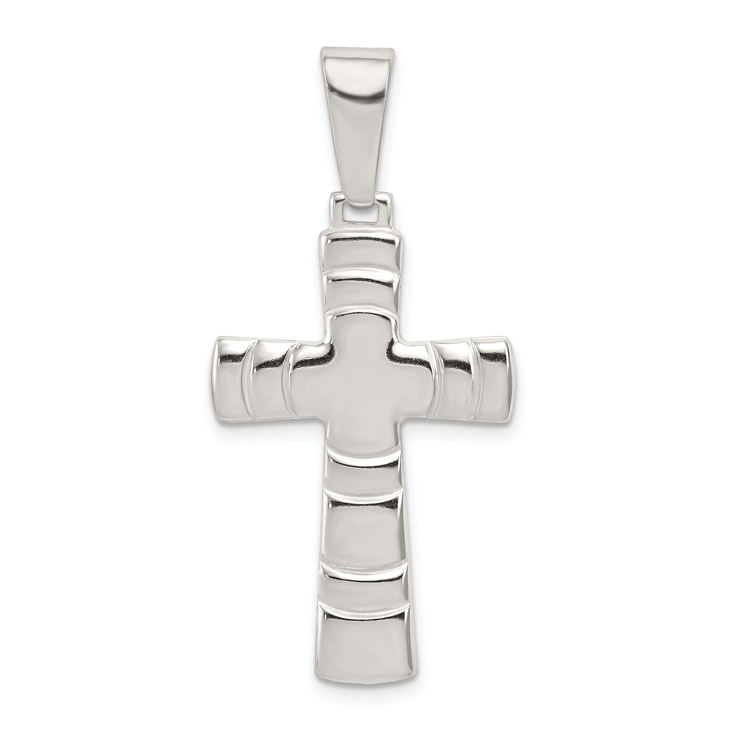 Sterling Silver Polished Cross Pendant