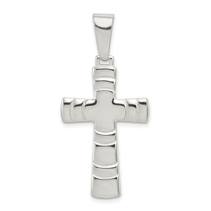 Sterling Silver Polished Cross Pendant