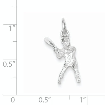 Sterling Silver Baseball Batter Charm