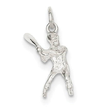 Sterling Silver Baseball Batter Charm