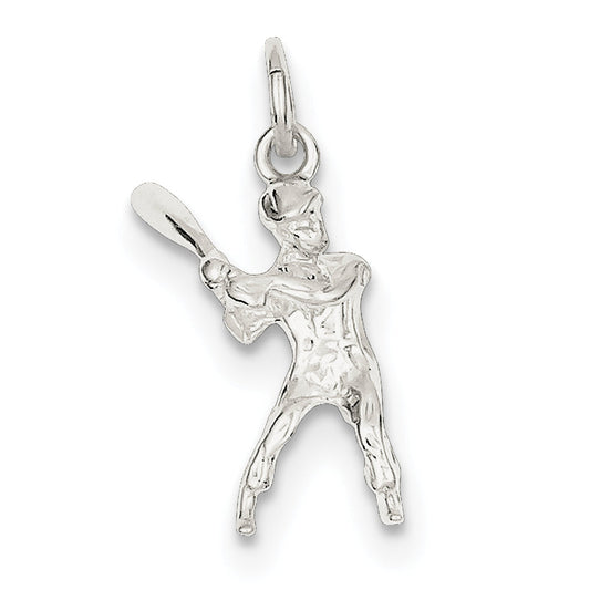 Sterling Silver Baseball Batter Charm
