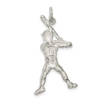 Sterling Silver Baseball Batter Charm