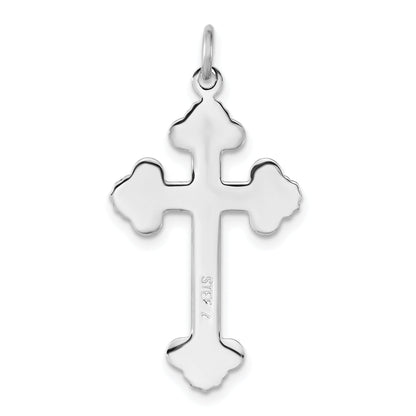 Sterling Silver Black Enamel & Gold-Tone Vermeil Cross Pendant