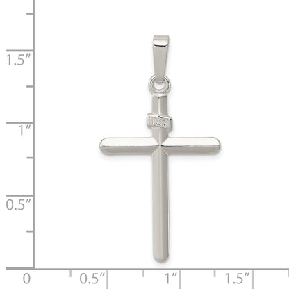 Sterling Silver Polished Inri Cross Pendant