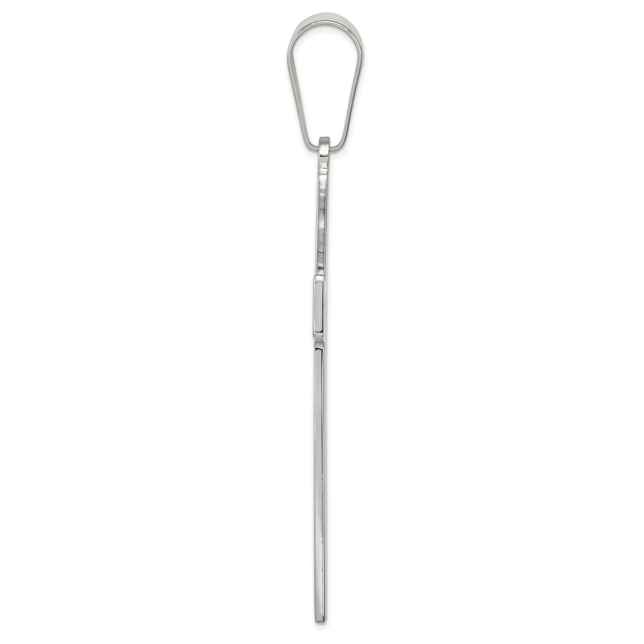 Sterling Silver Polished Cross Pendant