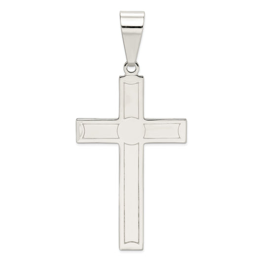 Sterling Silver Polished Cross Pendant