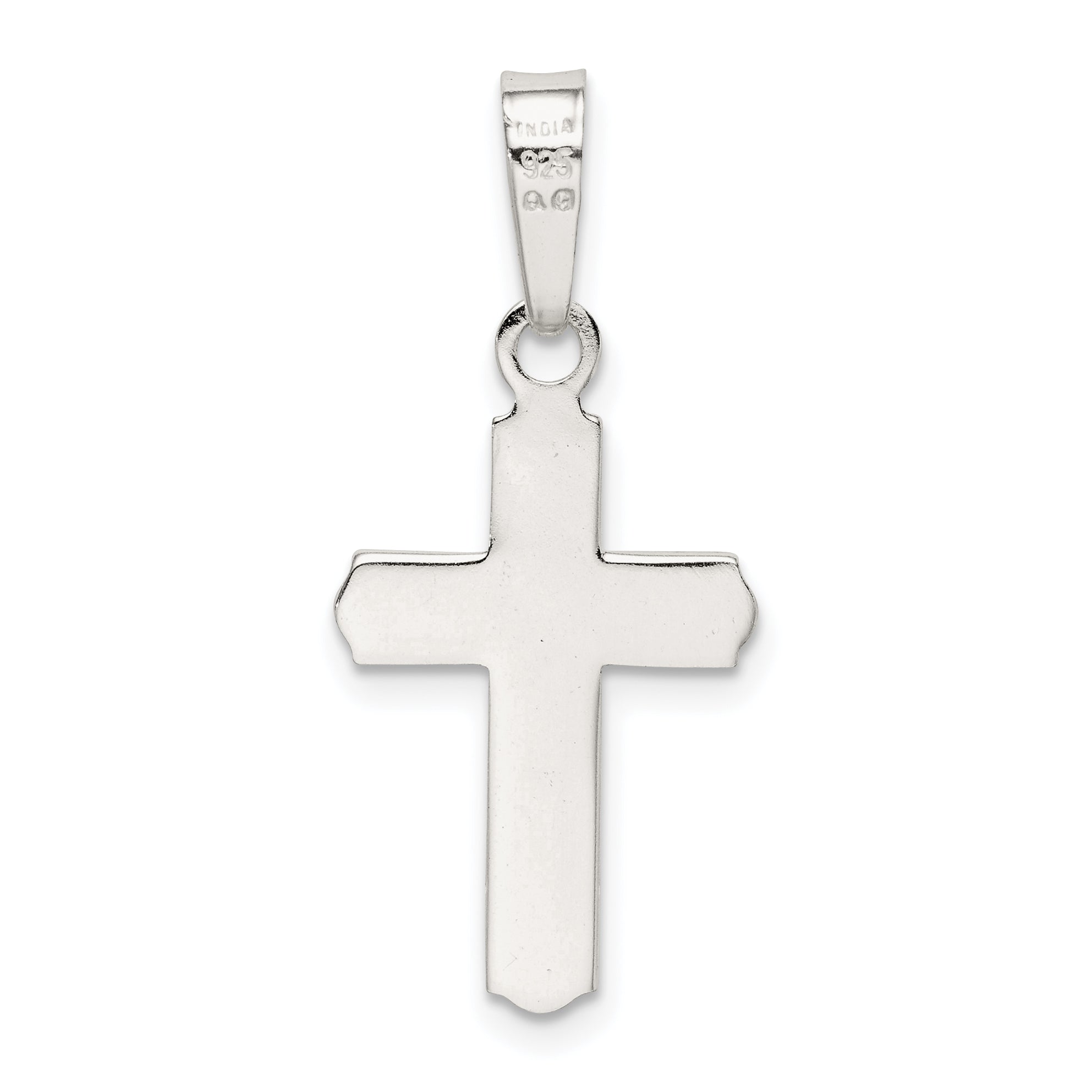 Sterling Silver Polished Cross Pendant