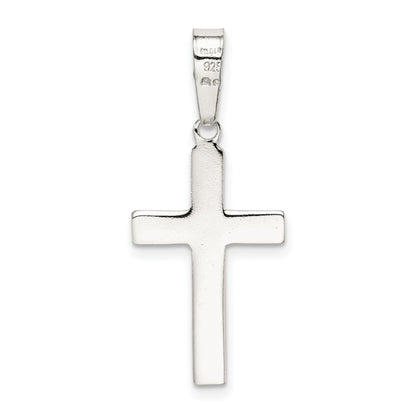 Sterling Silver Polished Cross Pendant