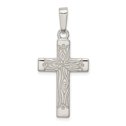 Sterling Silver Polished Cross Pendant