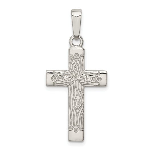 Sterling Silver Polished Cross Pendant