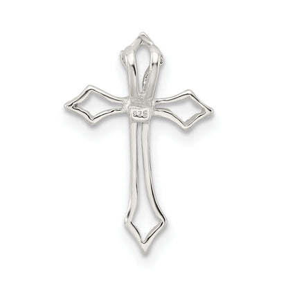 Sterling Silver Cz Cross Charm