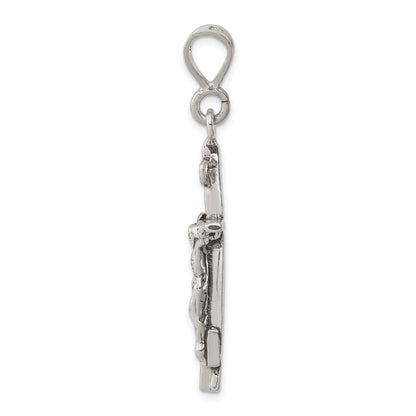 Sterling Silver Antiqued Crucifix Charm
