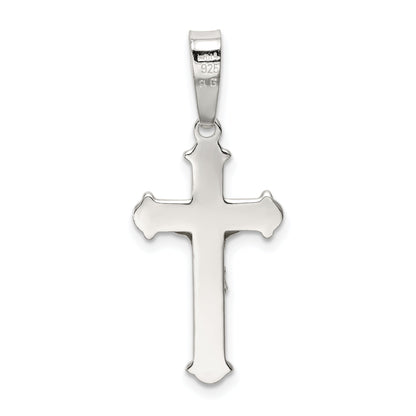 Sterling Silver Polished Crucifix Pendant