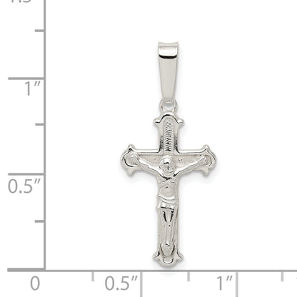 Sterling Silver Polished Crucifix Pendant