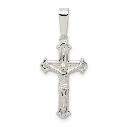 Sterling Silver Polished Crucifix Pendant