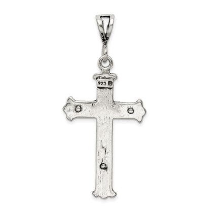 Sterling Silver Antiqued Crucifix Charm