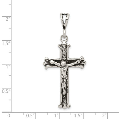 Sterling Silver Antiqued Crucifix Charm