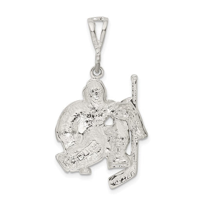 Sterling Silver Hockey Goalie Charm